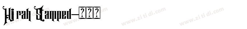 Hijrah Stamped字体转换